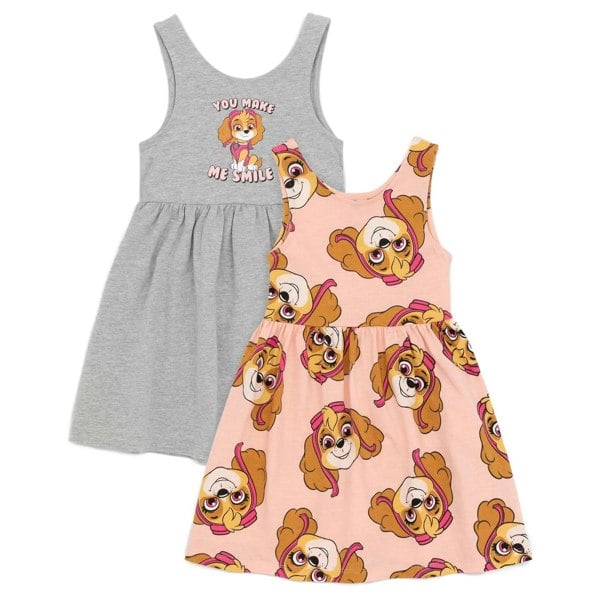 Paw Patrol Girls You Make Me Smile Skye Dress (Pack of 2) - Grey/Pink