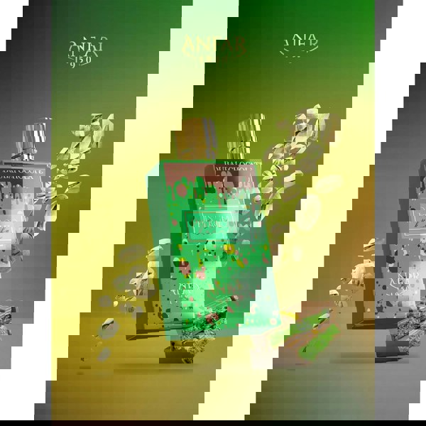 Anfar 1950 Pistachio Kunafa Dubai Chocolate 80ml floating design with nuts