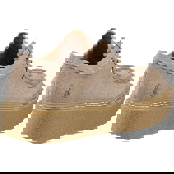 Hush Puppies Bridie Suede Leather Women's Taupe Moccasins Shoes