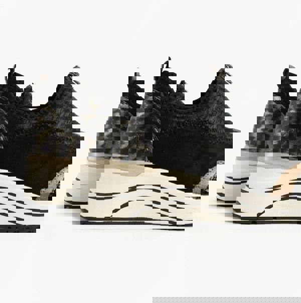 Remonte D0T08-02 Womens Front Zip Wedge Trainer - Black