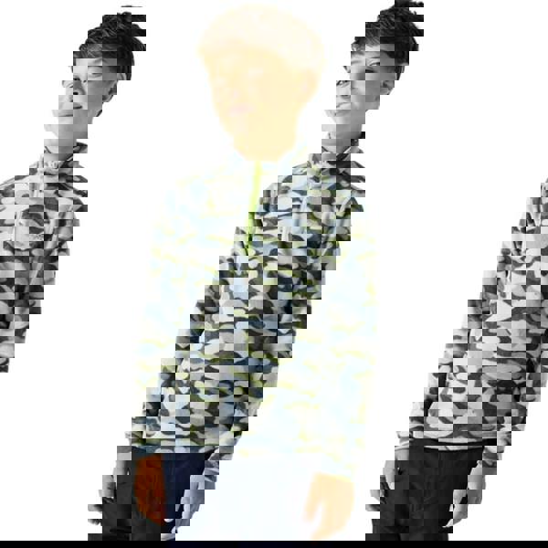 Regatta Childrens/Kids Hot Shot II Camo Fleece Top - Dark Storm - 