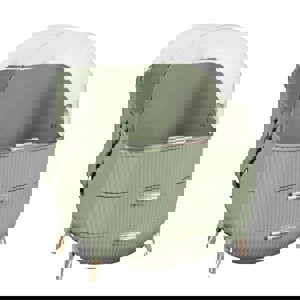 ilus Portable Makeup Organiser Cosmetic Case Carry Storage Box Jewelry Holder White