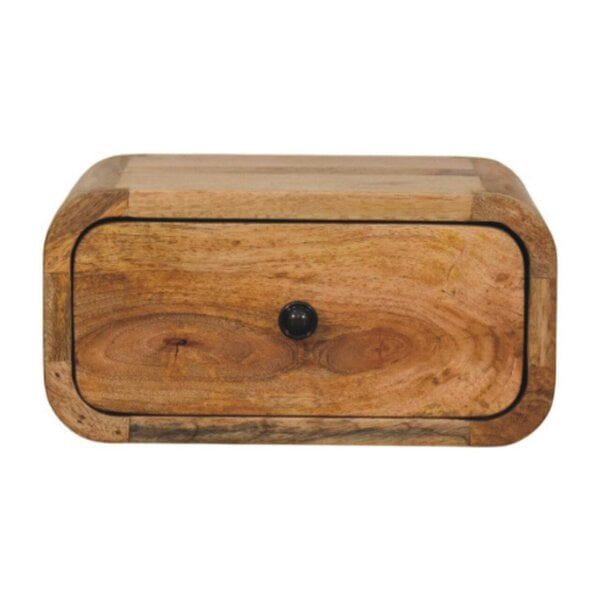 Wyld Haus Vicenza Mini Wall Mounted Mango Bedside Table with Drawer