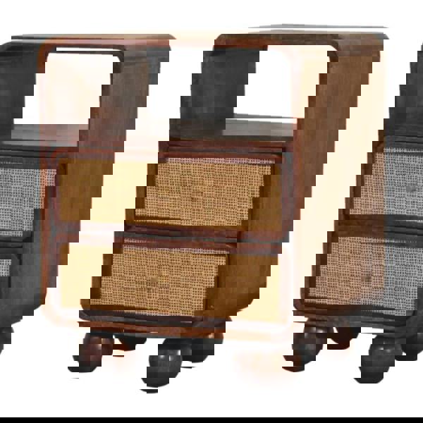 Artisan Furniture Solid Wood Larissa 2 Drawer Chestnut Nightstand