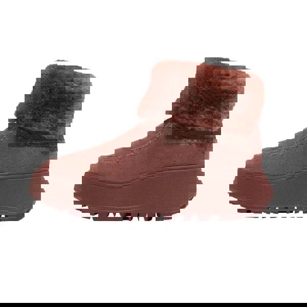 Fit Flop Womens/Ladies F-Mode Shearling Flatform Boots - Brown - 