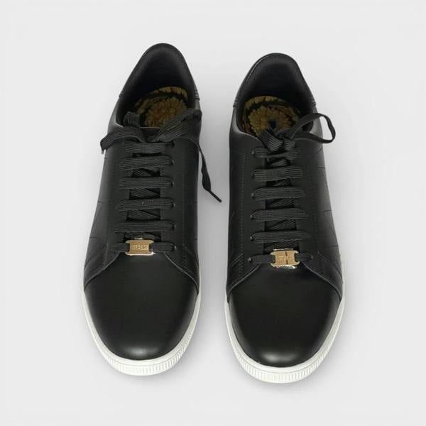 Versace Medusa Leather Sneakers Black