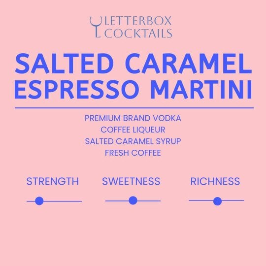 Letterbox Cocktails Salted Caramel Espresso Martini – Premium Letterbox Cocktail (100ml)