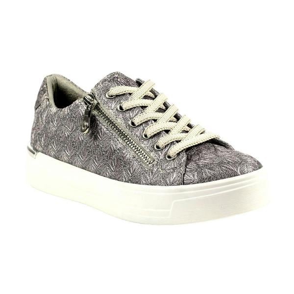 Lunar Womens/Ladies Layne Pewter Effect Trainers - Pewter - 