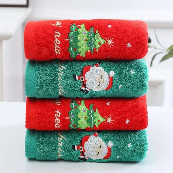Obasyhig Christmas Cotton Towel Gift Set