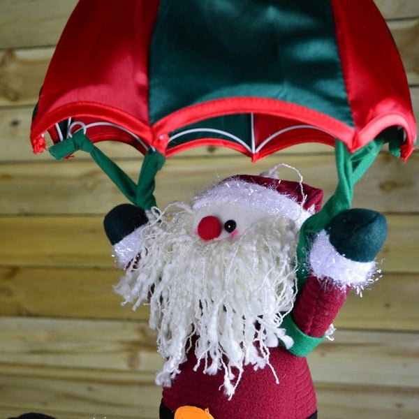 Samuel Alexander 45cm Premier Animated & Musical Parachuting Christmas Character - Santa