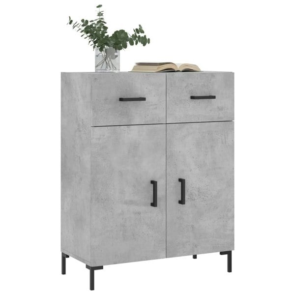 Berkfield Sideboard Concrete Grey 69.5x34x90 cm Engineered Wood