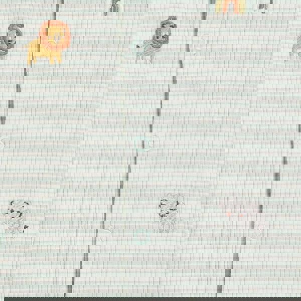 Mini Cuddles Baby Unisex Animal Embroidered Romper, Mint