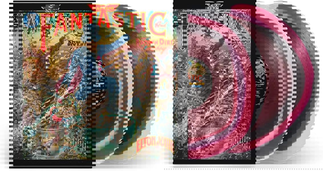 Elton John 'Captain Fantastic and the Brown Dirt Cowboy' (50th Anniversary Edition) 2LP Tri-Colour Vinyl