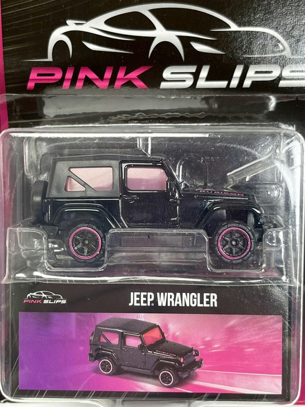 Jada Jeep Wrangler Black 1:64 Scale Pink Slips Jada 213291000