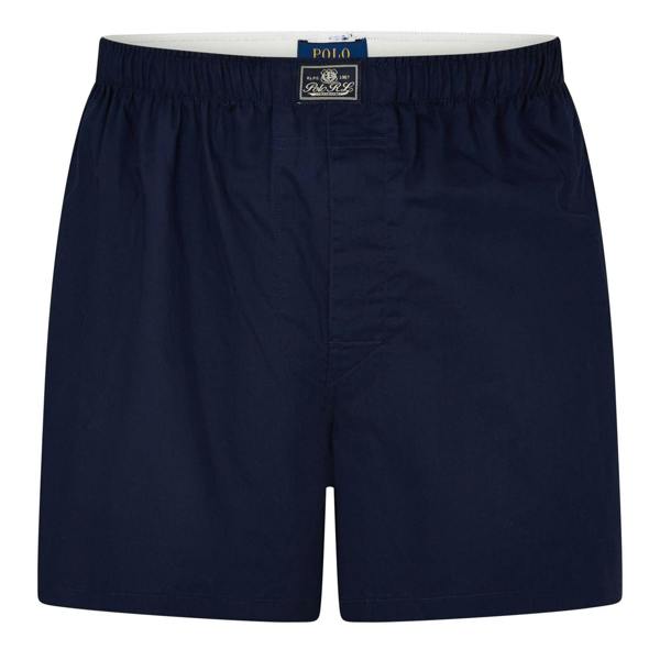 Ralph Lauren Mens Boxer Shorts (Pack of 3) - Navy/Bear Brown - 