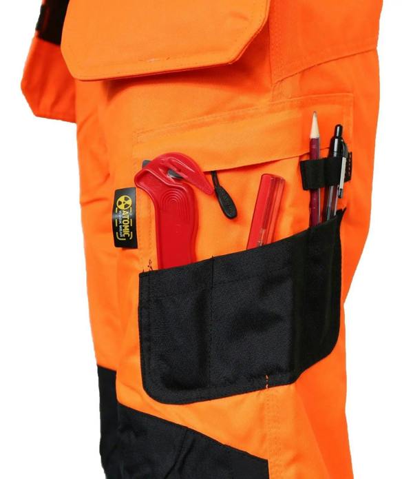 Contrast Slim Fit Stretch Hi-Vis Trouser With Removable Holster Pockets - Hi-Vis Trousers