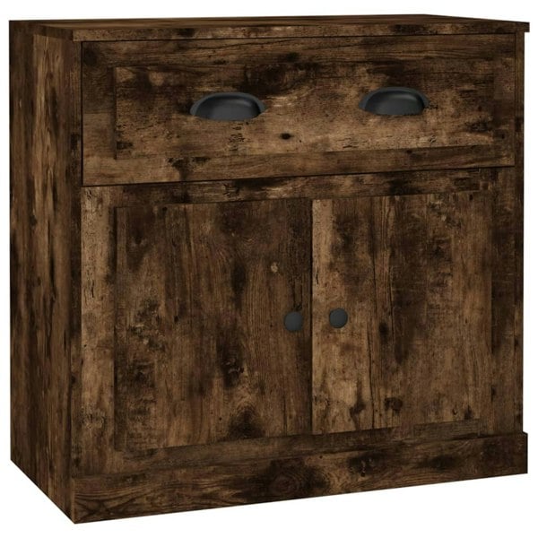 Berkfield Sideboards 2 pcs Smoked Oak Engineered Wood