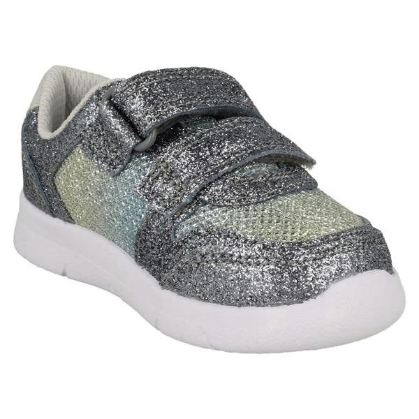 Clarks Girls Clarks Butterfly Detailed Sparkly Trainers Ath Wing T