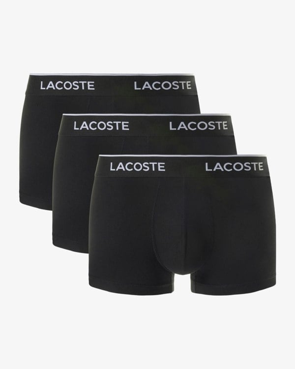 Lacoste 3-Pack of Mens Trunks - Black 031