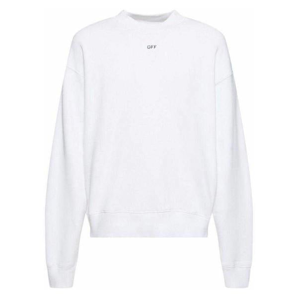 Off-White Unisex Adult Stamp Sweatshirt - White - 