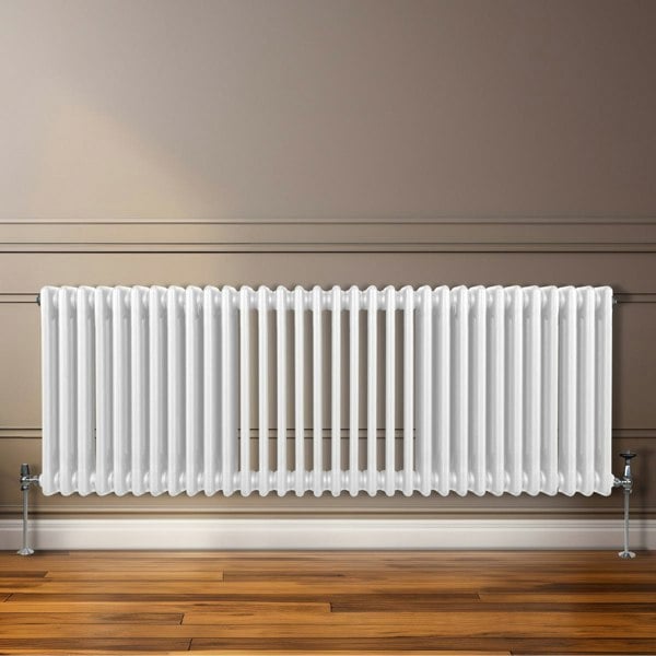 Monstershop Traditional 3 Column Radiator - 600 x 1462mm - White