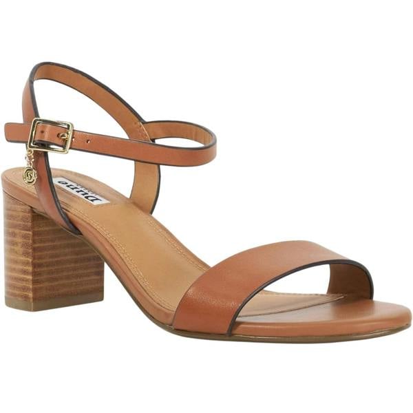 Dune London Womens/Ladies Jelly Leather Block Heel Sandals - Tan - 