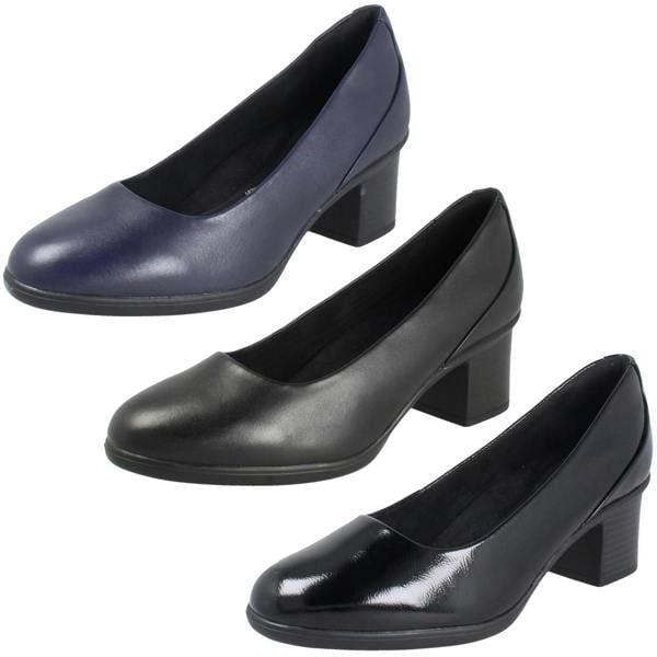 Clarks Ladies Clarks Court Shoes - Shaya Poppy