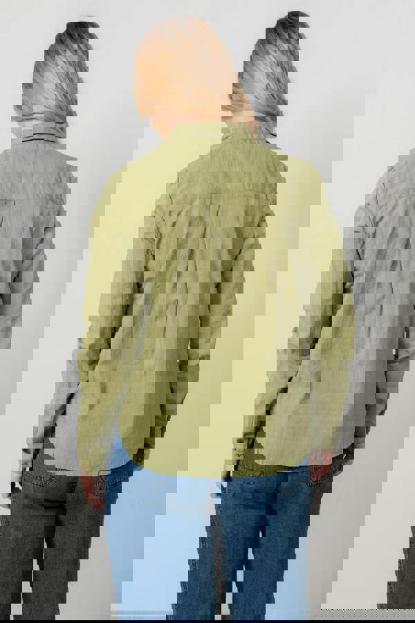 Lily & Me Patsy Organic Cotton Check Shirt Moss