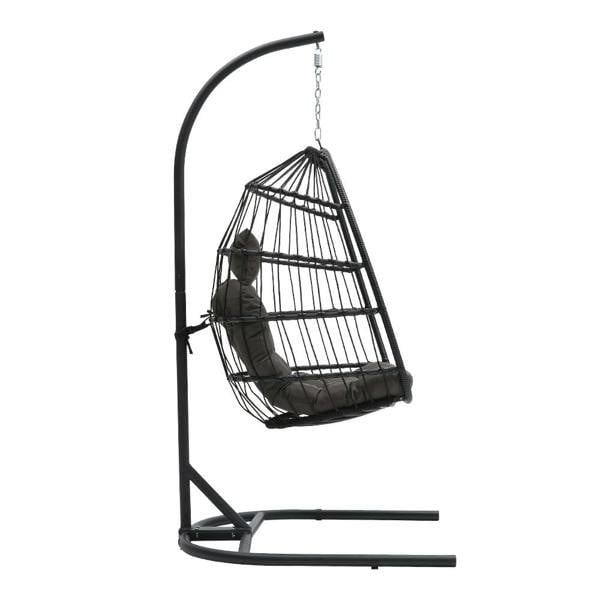 Living and Home Outdoor Hanging Egg-Shaped Chair