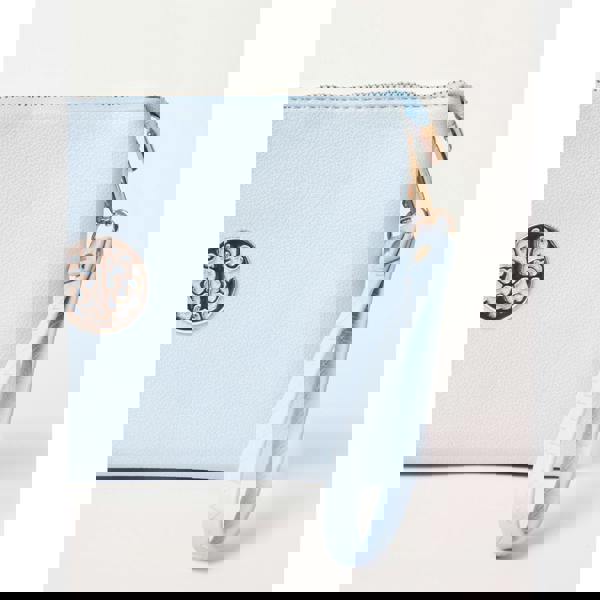 Blue Vanilla Clutch With Detachable Strap