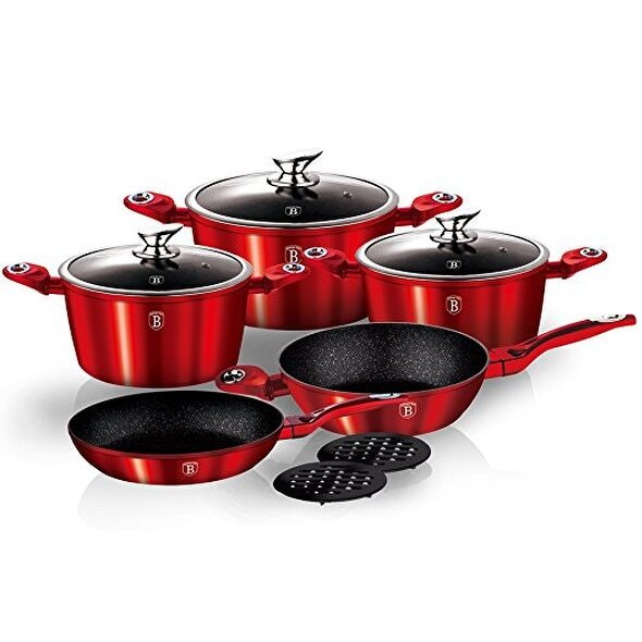 Berlinger Haus Cookware Set Berlinger Haus BH-1222N Metallic Burgundy Line