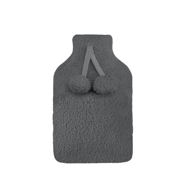 Smart Living Hot Water Bottle - Teddy - Charcoal