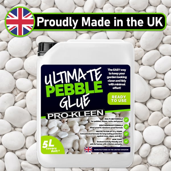 ProKleen Pro-Kleen Ultimate Pebble Glue 10L (Covers 160 ft2) Pebble Glue Binder For Gravel, Stones, Slate & Mulch