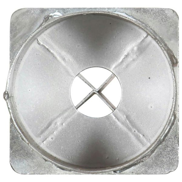Berkfield Ground Spikes 2 pcs Silver 12x91 cm Galvanised Steel