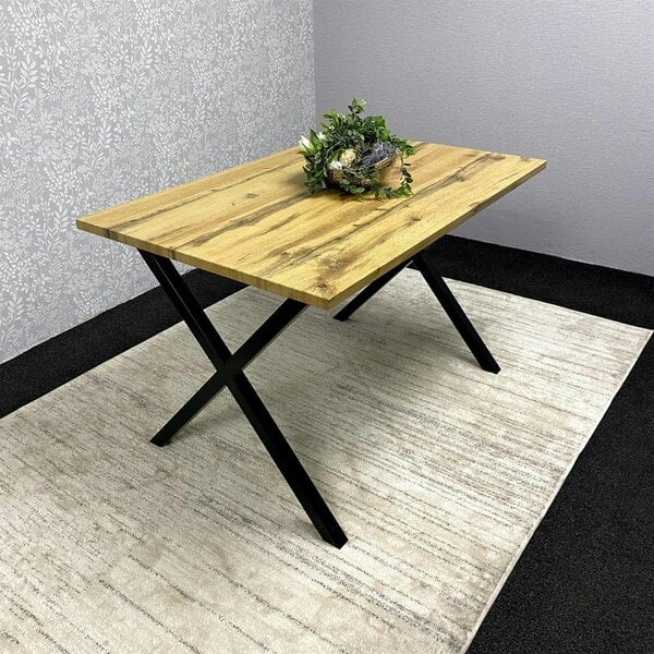 Kosy Koala Wooden Dining Table With Metal Legs for Dining Room, Work, or Study