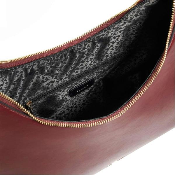 Dune London Daintily Shimmer Shoulder Bag - Burgundy - 