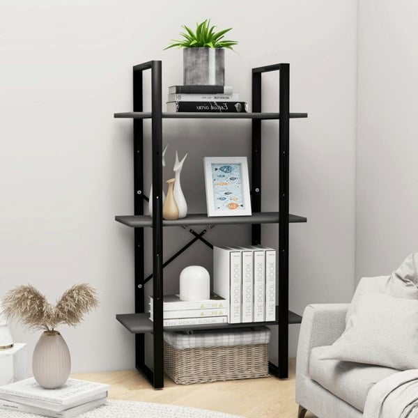 Berkfield Storage Shelf Grey 60x30x105 cm Engineered Wood