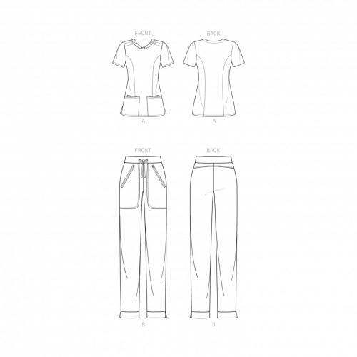 Simplicity Sewing Pattern 9276, Tops, Trousers for Women, H5 (6-8-10-12-14) - Intermediate