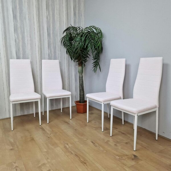 Kosy Koala Dining Chairs Set of 4 Pink Faux Leather Kitchen Chairs Dining Room Furniture