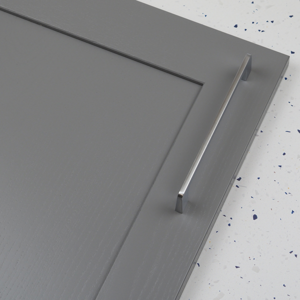 Handle & Home 160mm Satin Chrome Squared D Handle