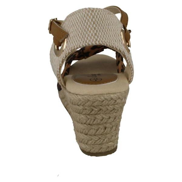 Savannah Ladies Savannah Mid Rope Wedge Sandals