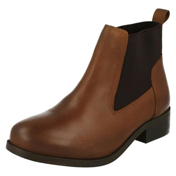 Spot On Ladies Spot On Elasticated Side Ankle Boot