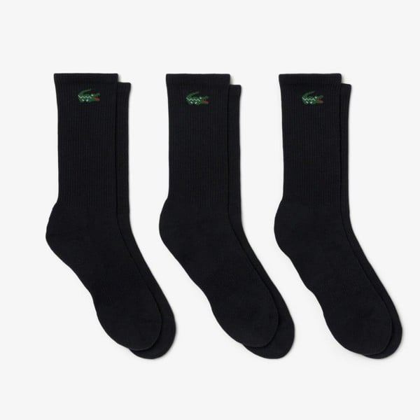 Lacoste 3-Pack Jacquard Crocodile Sport Socks