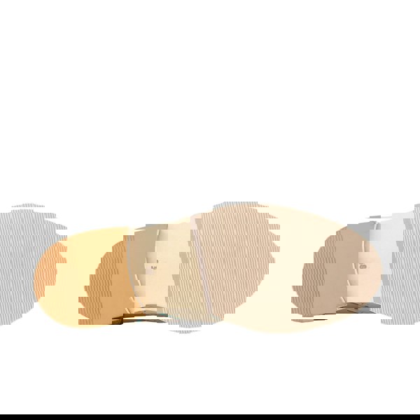 Embassy London Brick Lane - White & Light Blue - Women's contrast leather lace-up brogue