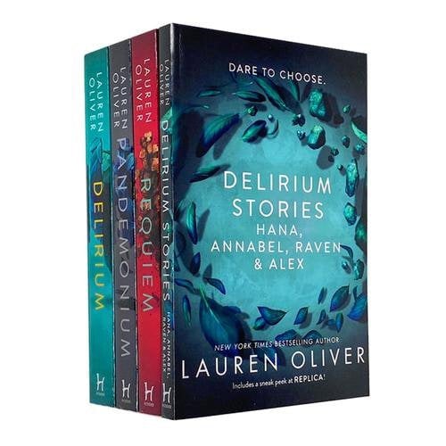 Lauren Oliver Delirium The Complete 4 Book Set Delirium, Pandemonium, Requiem, Delirium Stories