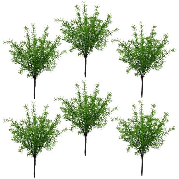 Leaf 6 x 45cm Artificial Asparagus Fern Plant