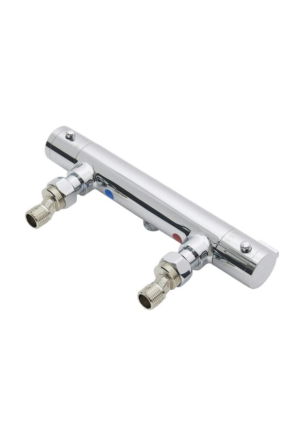 Living and Home 27 x 8cm Bath Shower Mixer Temperature Control Valve