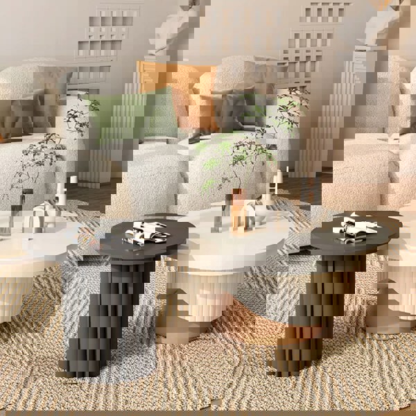 Cecily Living Room Set Round Nesting Coffee Table Set-Rit Concept-Rit Concept