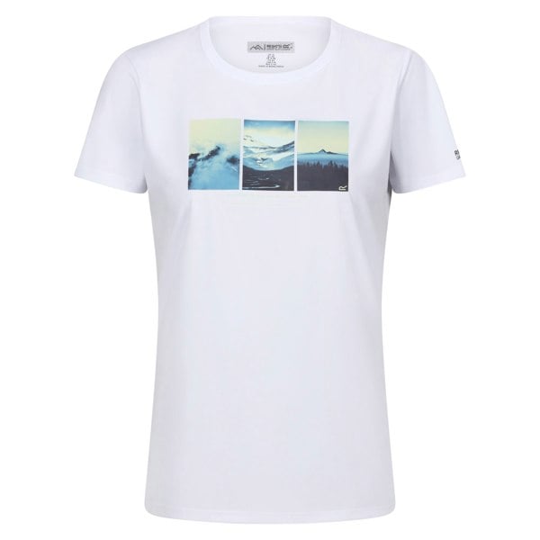 Regatta Women's Fingal VIII Mountain T-Shirt - White