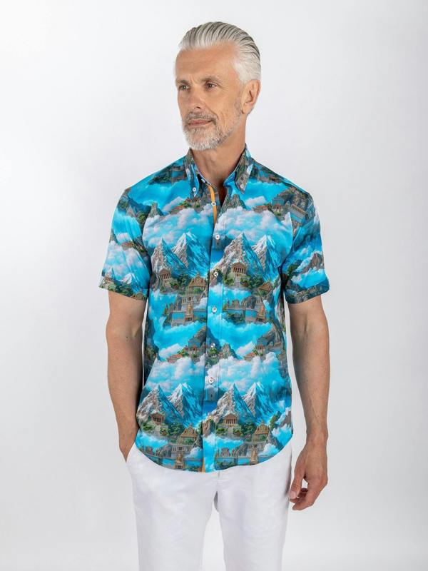 THE LOST KINGDOM SHORT SLEEVE PRINT SHIRT - Claudio Lugli Shirts